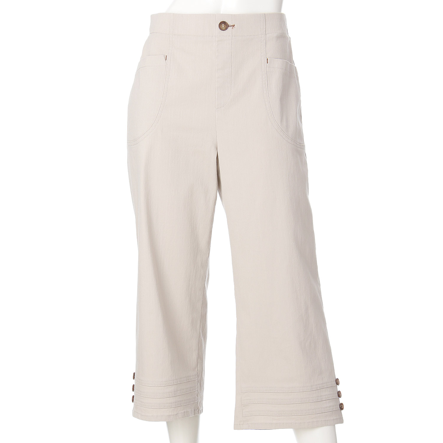 aiai T／Cスラブツイル シュッと！クロップドストレート - 画像5