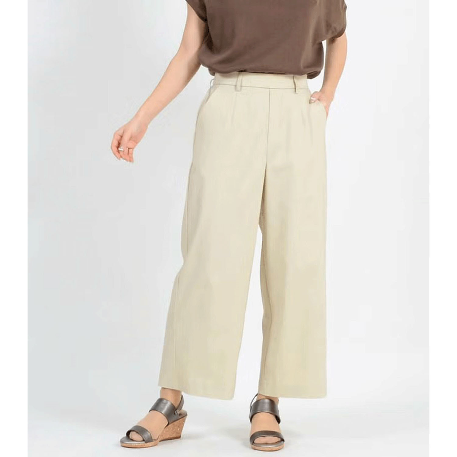 【InstaLive】aiai 麻涼みストレッチ ラクキレイワイドパンツ - 画像4