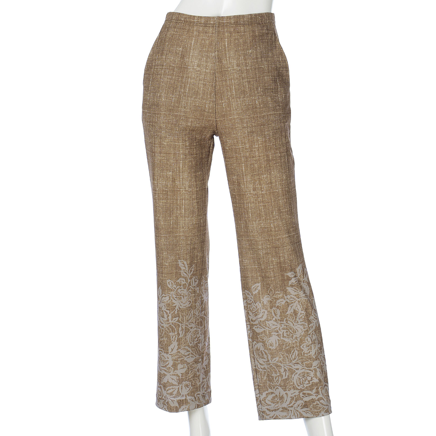 メッシュハイテンション 京プリントデニム花柄パンツ