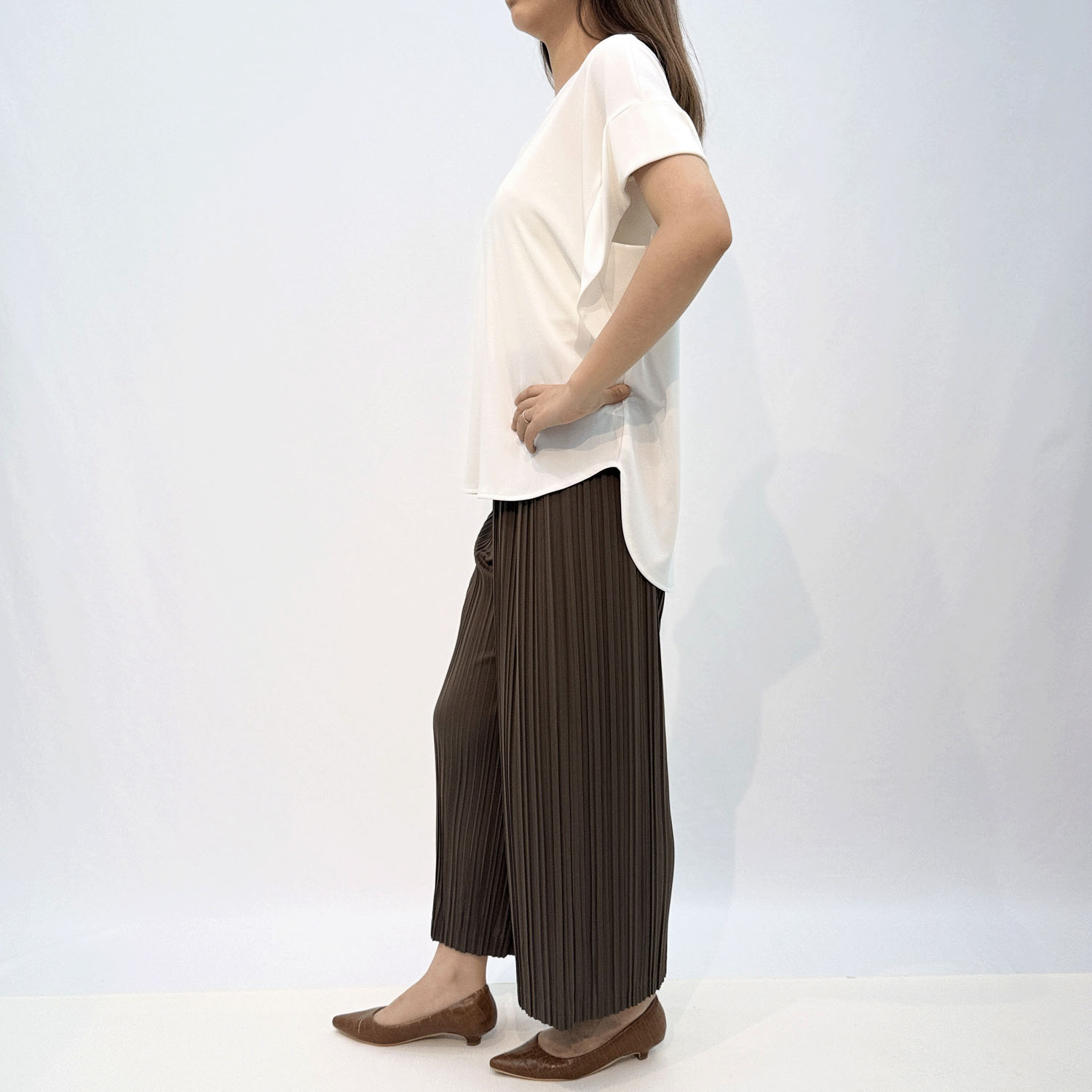 プリーツセミワイドパンツ - 画像2
