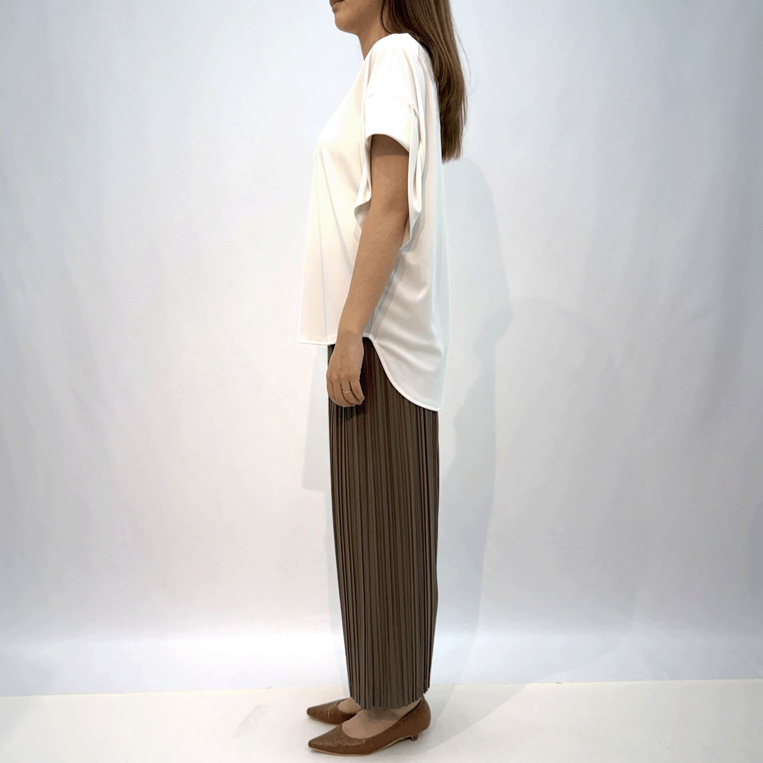 プリーツセミワイドパンツ - 画像6