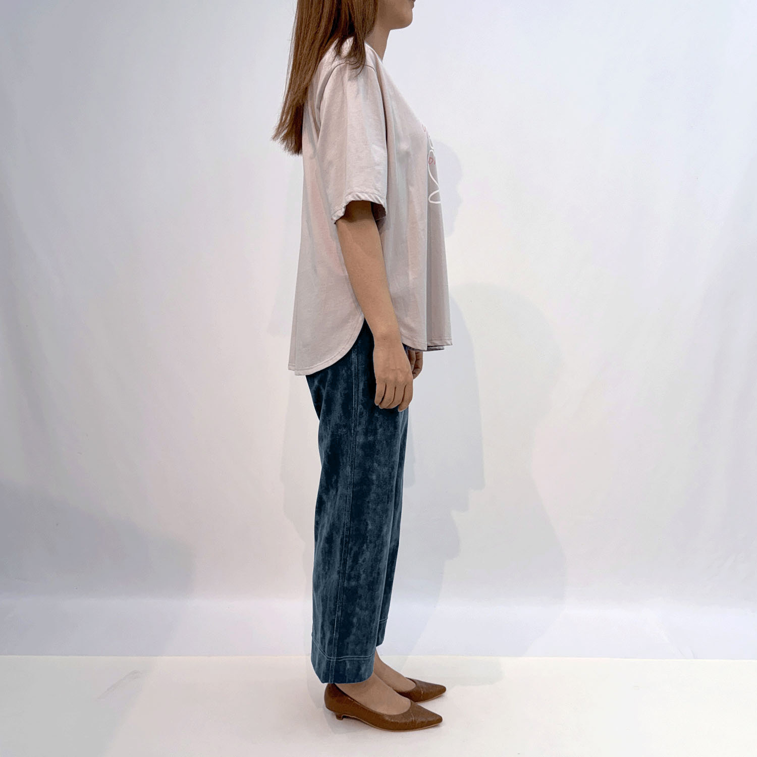 デニムプリントワイドパンツ - 画像7