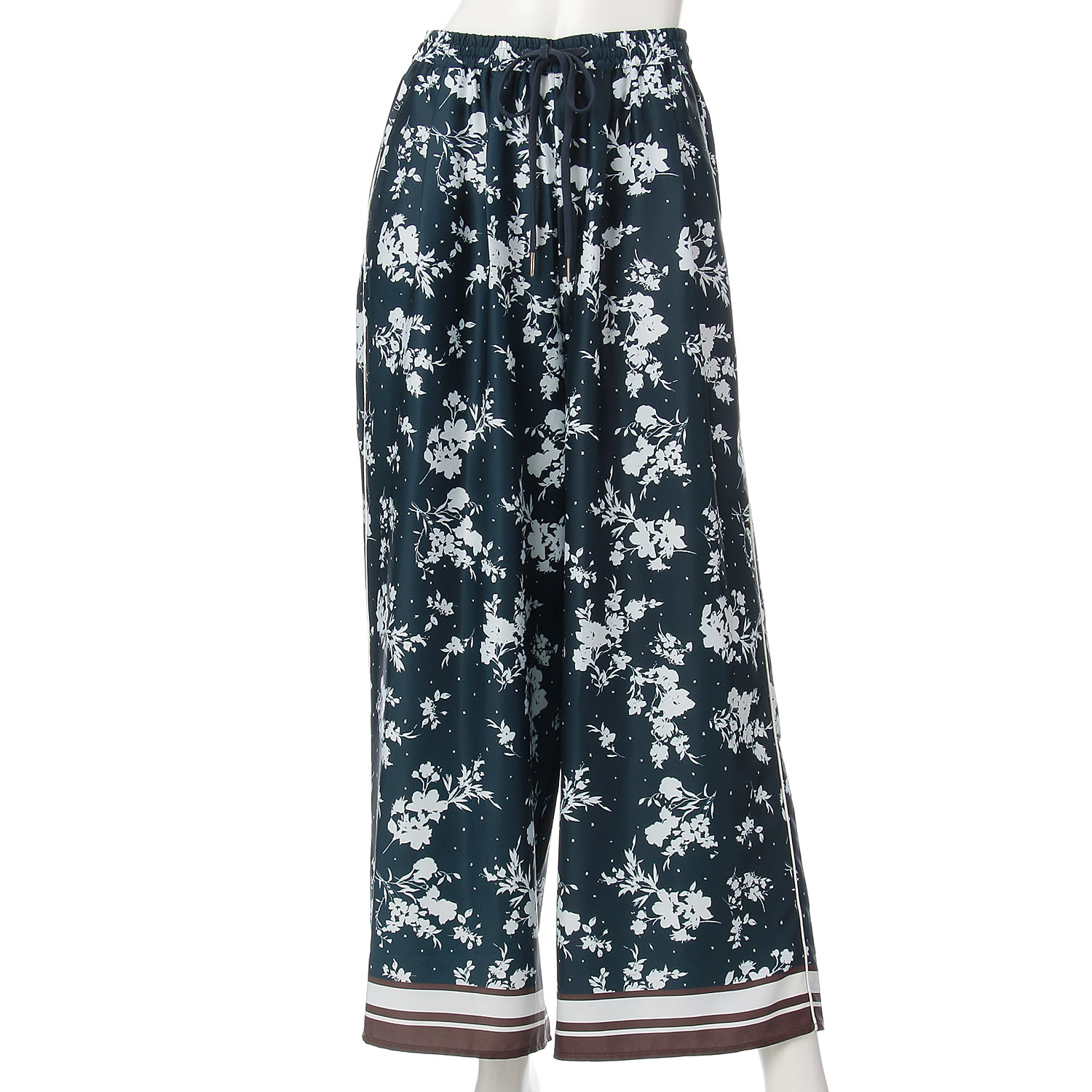 パネルプリントイージーパンツ