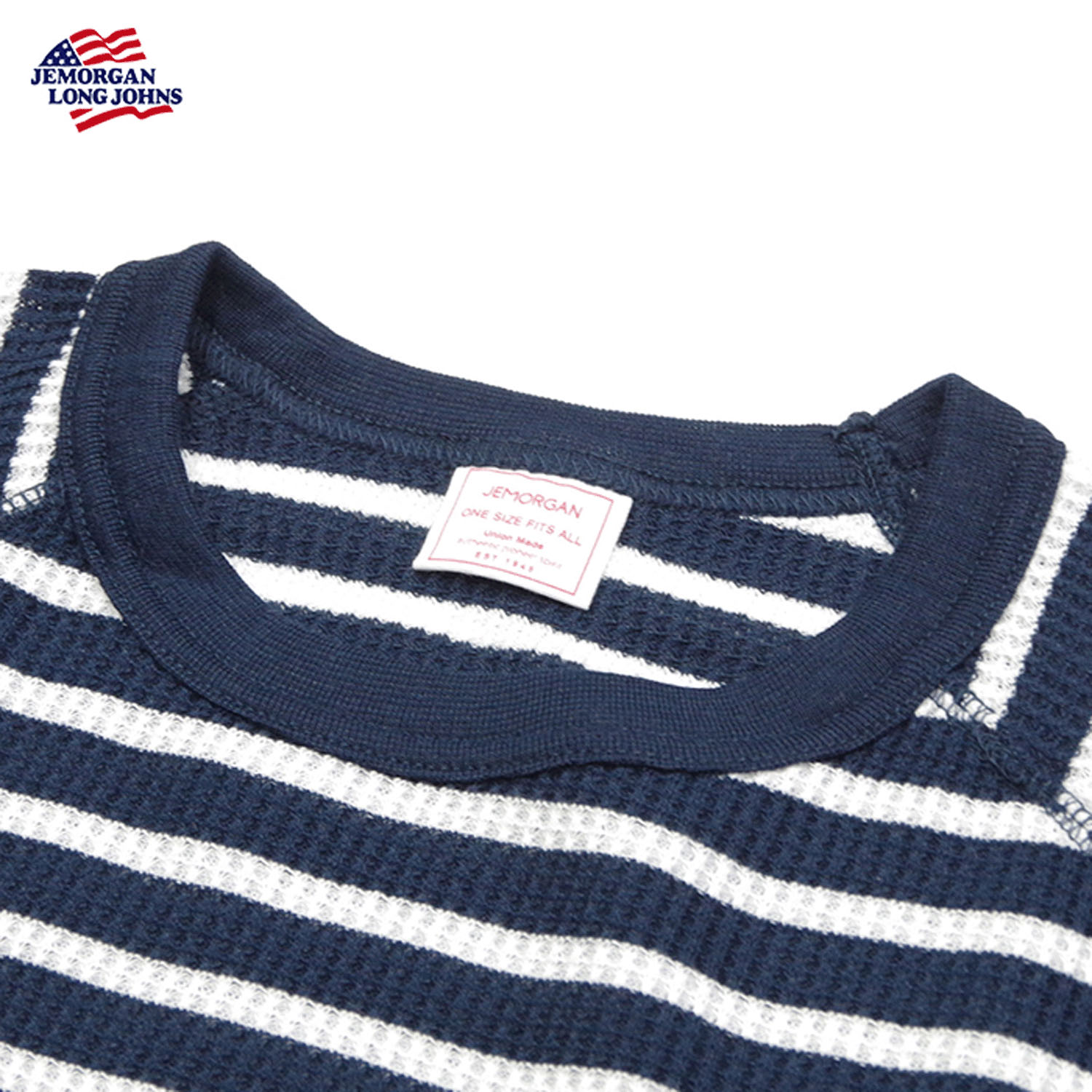 【JEMORGAN LONG JOHNS】 ボーダー ワッフルラグランTパック - 画像14