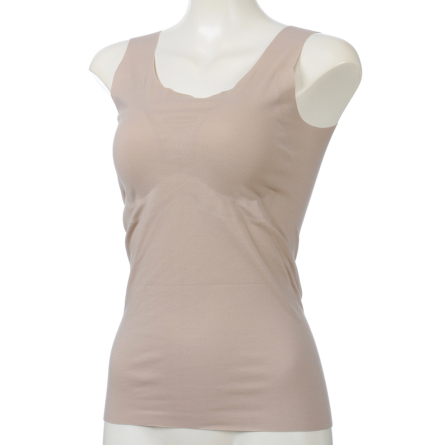 【完全無縫製×肌側オーガニックコットン100％】カップ付きタンクトップ - 画像2