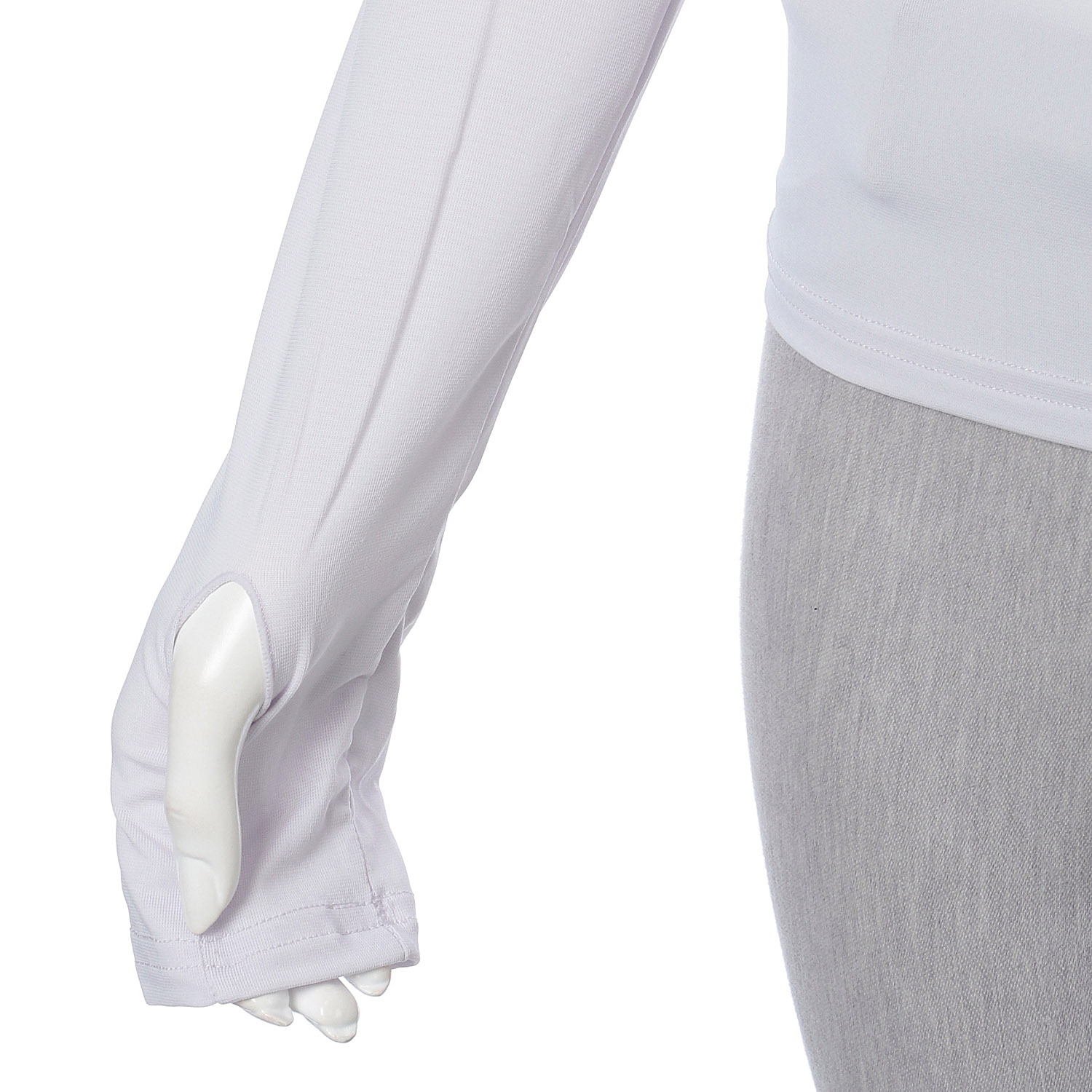 さらっと着て日焼け対策 12分袖Tシャツ（指穴付き） - 画像5