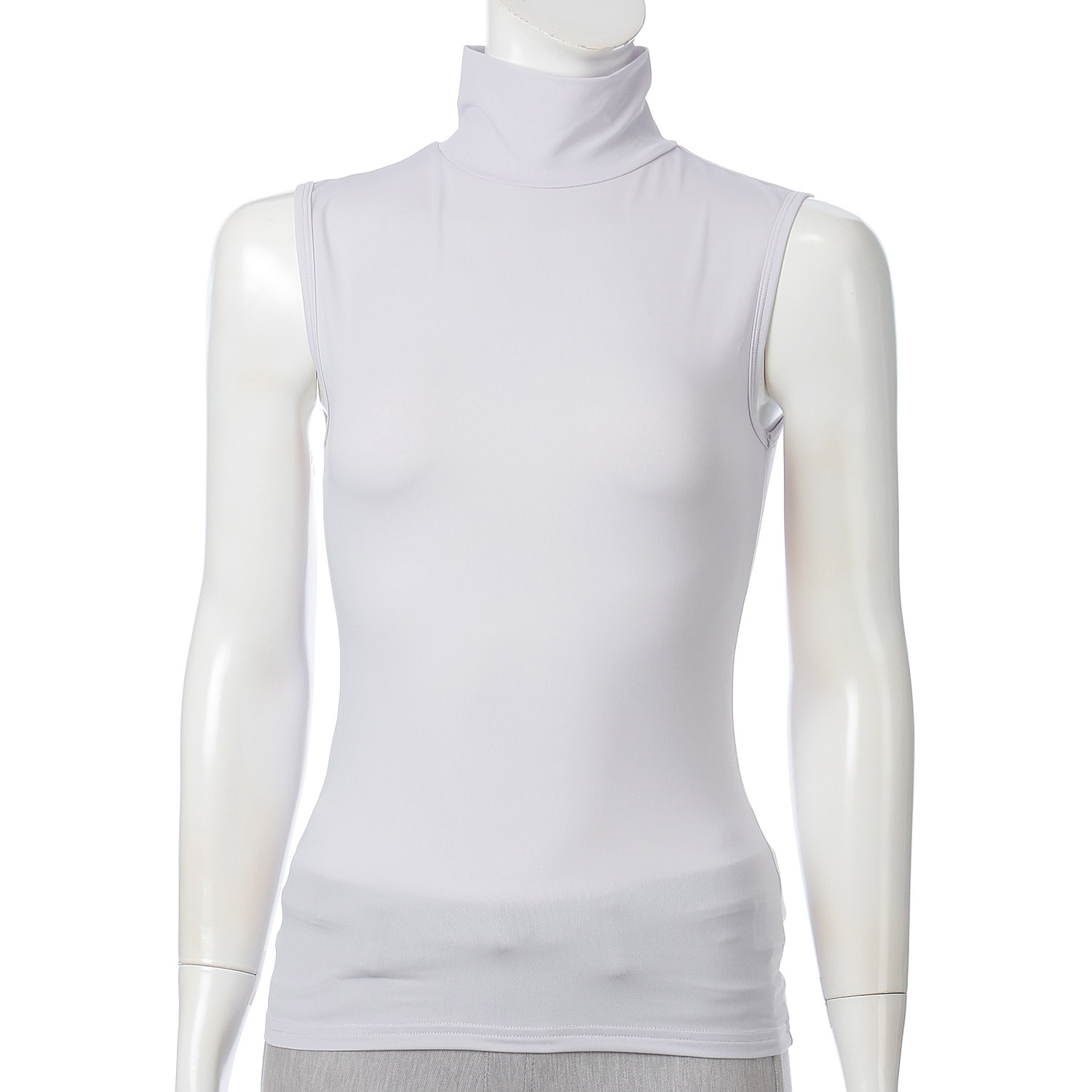 さらっと着て日焼け対策 ハイネックタンク（アームカバー付き） - 画像3