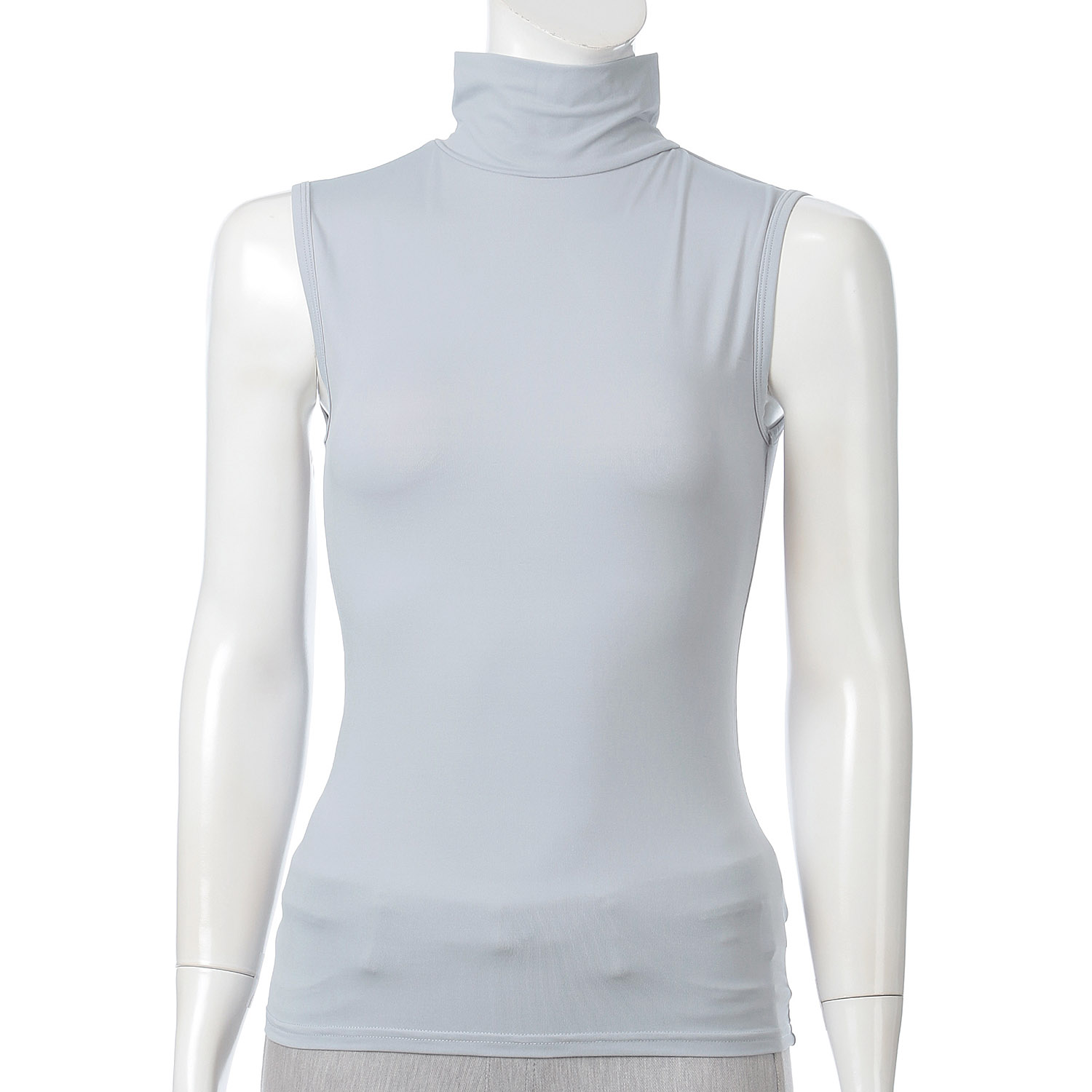 さらっと着て日焼け対策 ハイネックタンク（アームカバー付き）