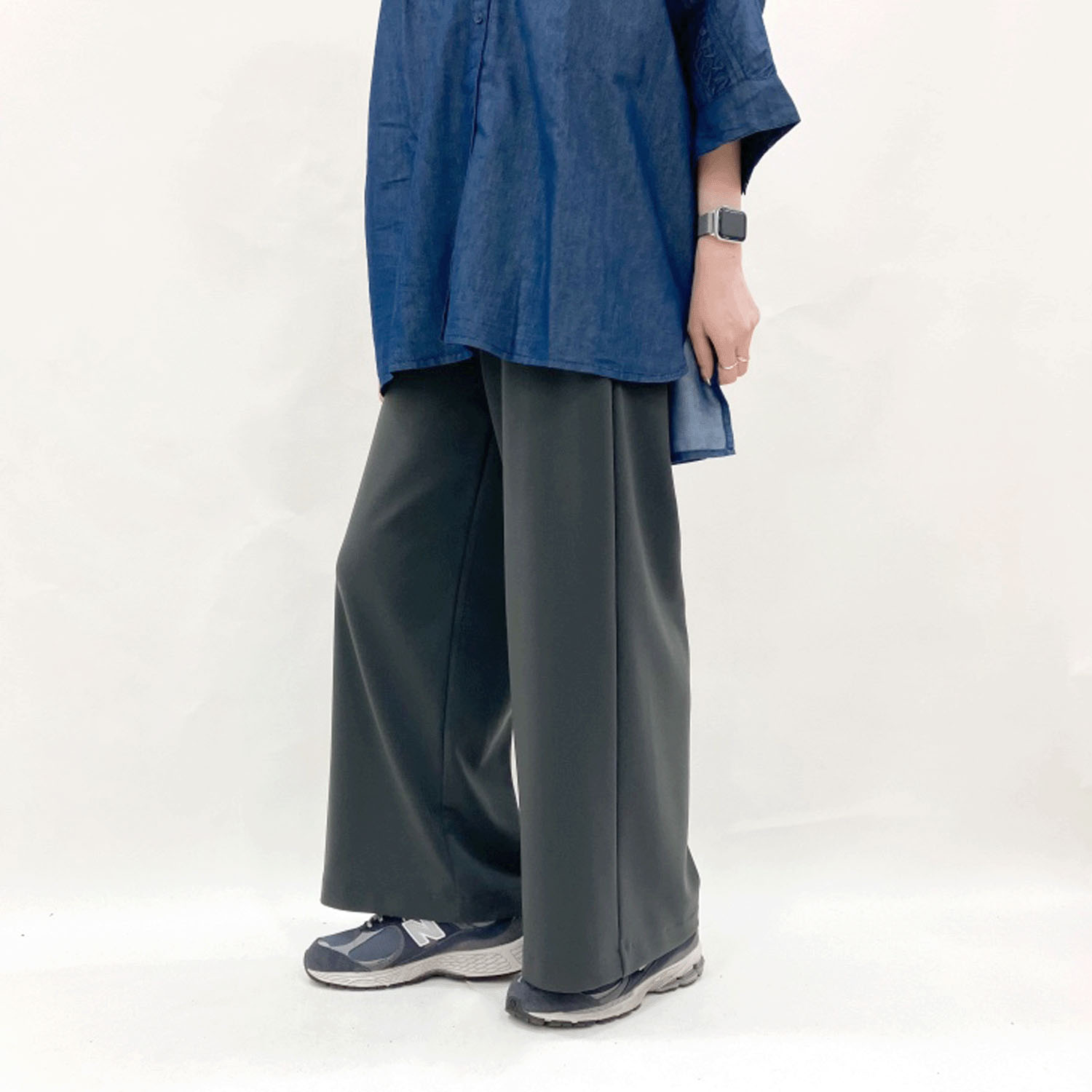 ピタッツ 通年素材（インレック）ワイドパンツ - 画像19