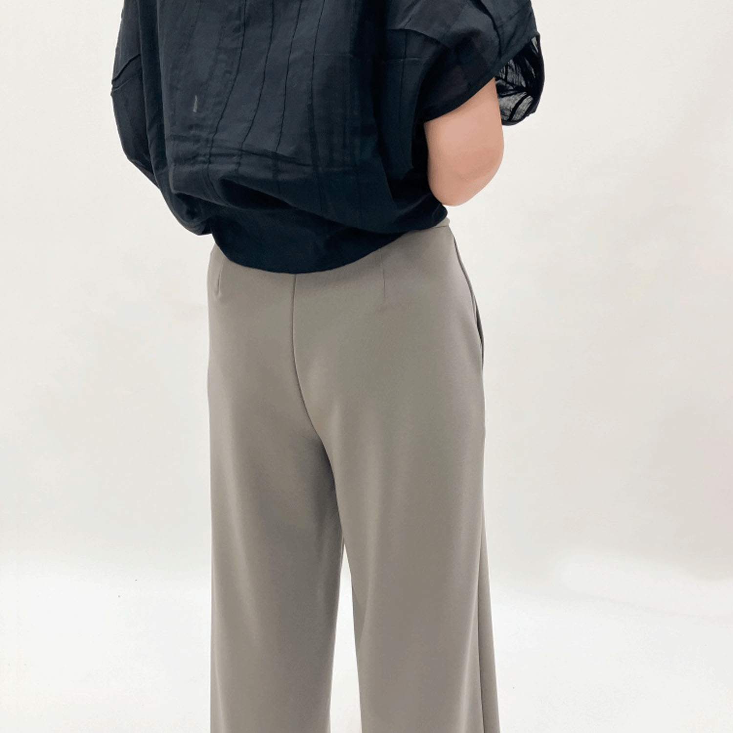 ピタッツ 通年素材（インレック）ワイドパンツ - 画像6