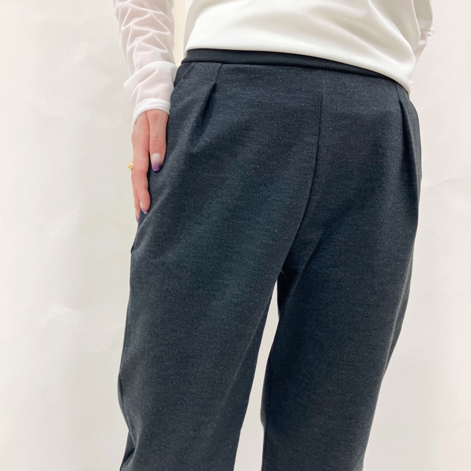 ピタッツ ネオウォームバイカラーテーパードパンツ - 画像15