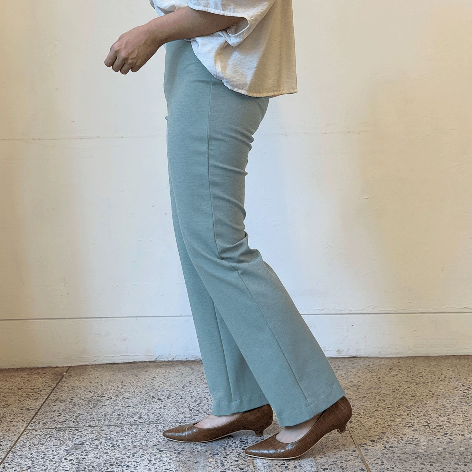 ピタッツ 秋冬素材 ストレートパンツ - 画像4