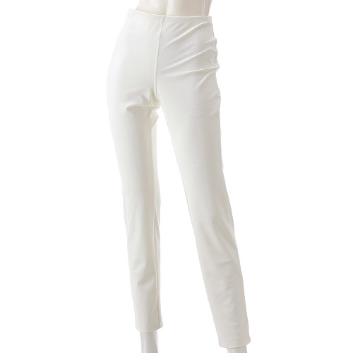 ピタッツ バックポケット付スティックパンツ 白 - 画像1