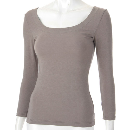 とろ～り極上インナー ラウンドネック8分袖 M／L ジョワイユ - 画像9