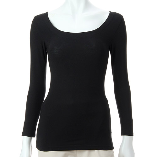 とろ～り極上インナー ラウンドネック8分袖 LL ジョワイユ - 画像2