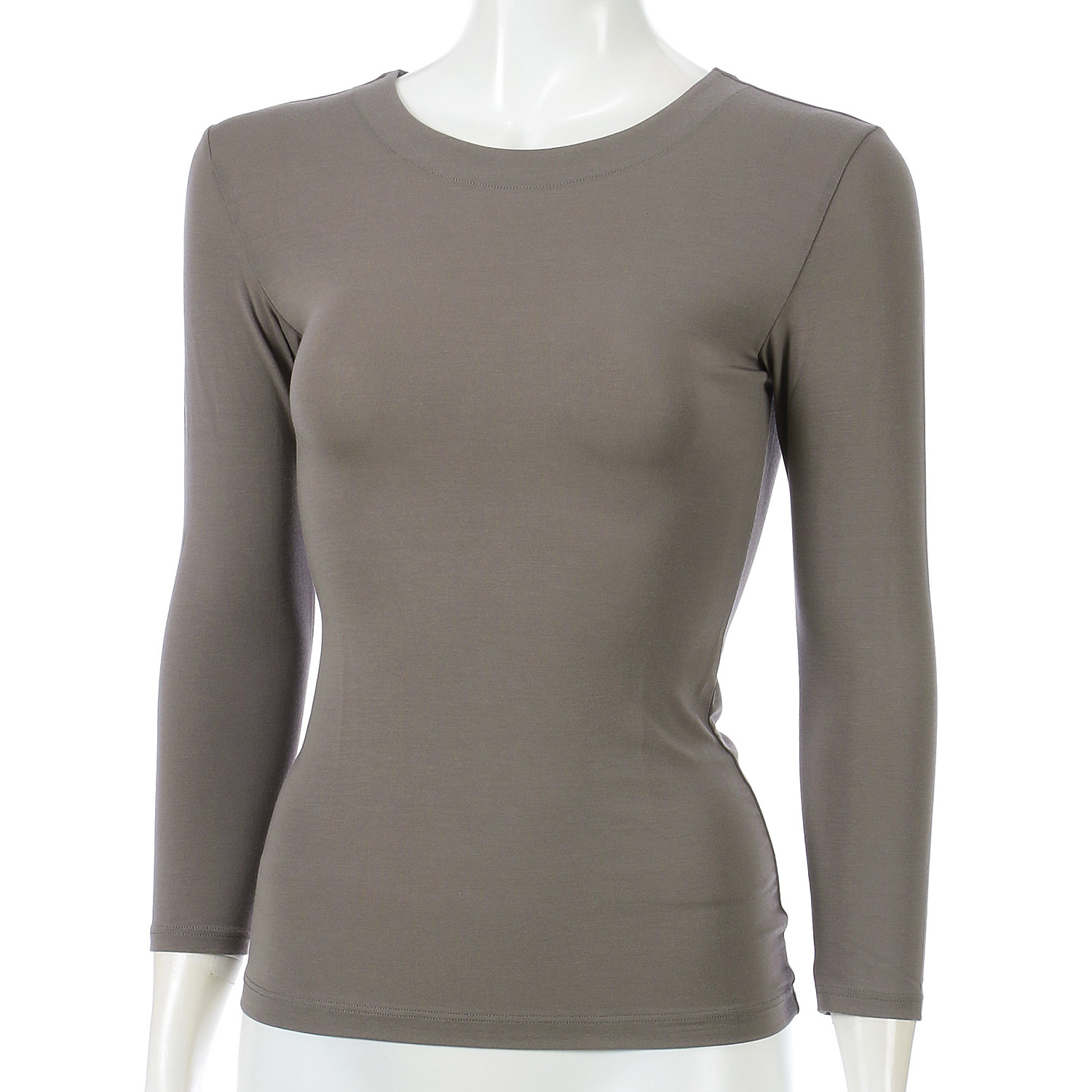 とろ～り極上インナー 衿狭め8分袖 M／L ジョワイユ - 画像2