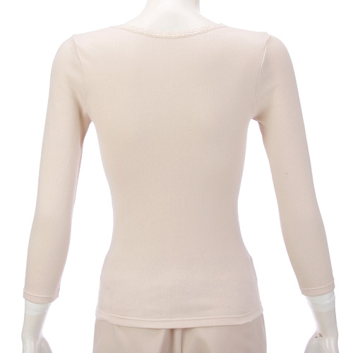 綿エイトロック8分袖 M／L - 画像3