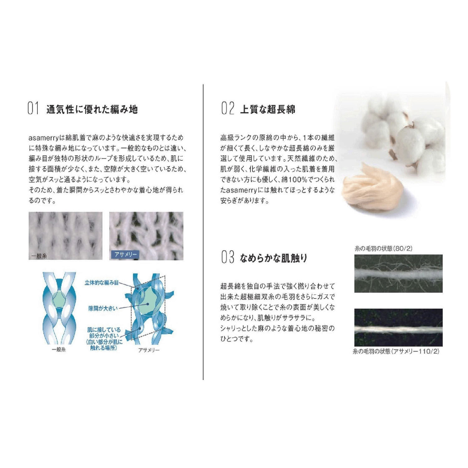 【26SS予約受付】アサメリー 細巾エステル 3分袖 インナー - 画像7