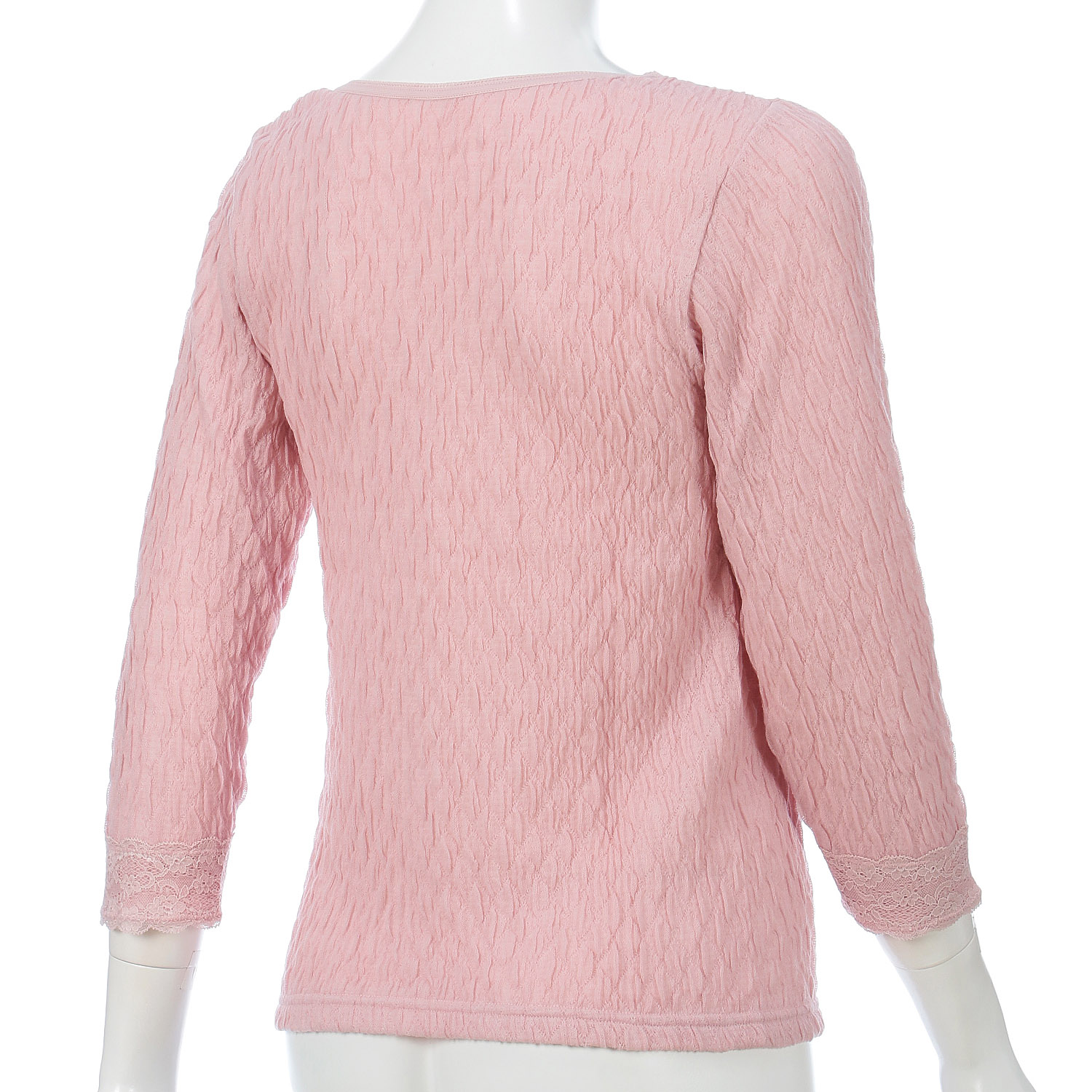 暖 ウェーブキルト8分袖インナー - 画像3