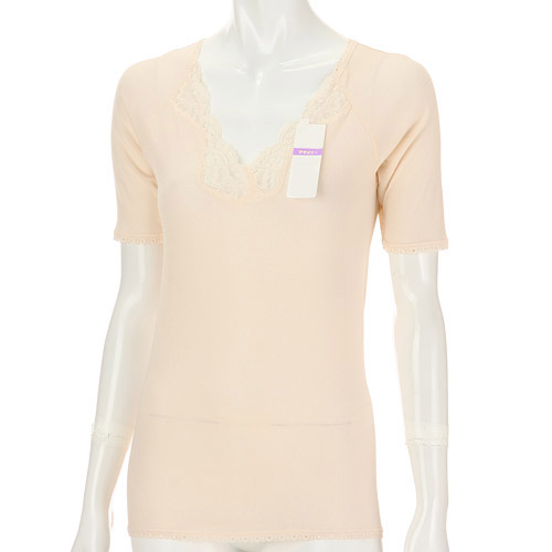 【26SS予約受付】アサメリー 広巾エステル 5分袖 インナー LL