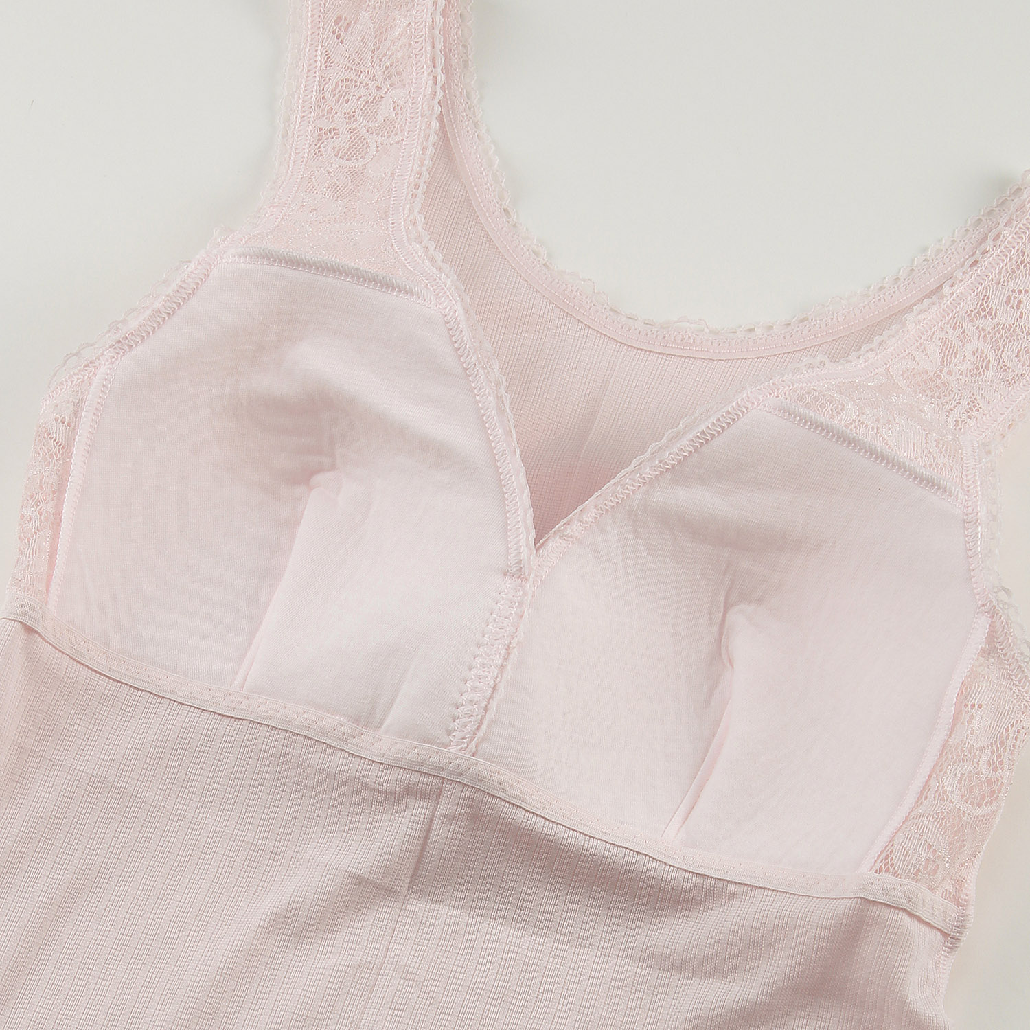 ラン型ブラキャミ（胸レース）LL - 画像4