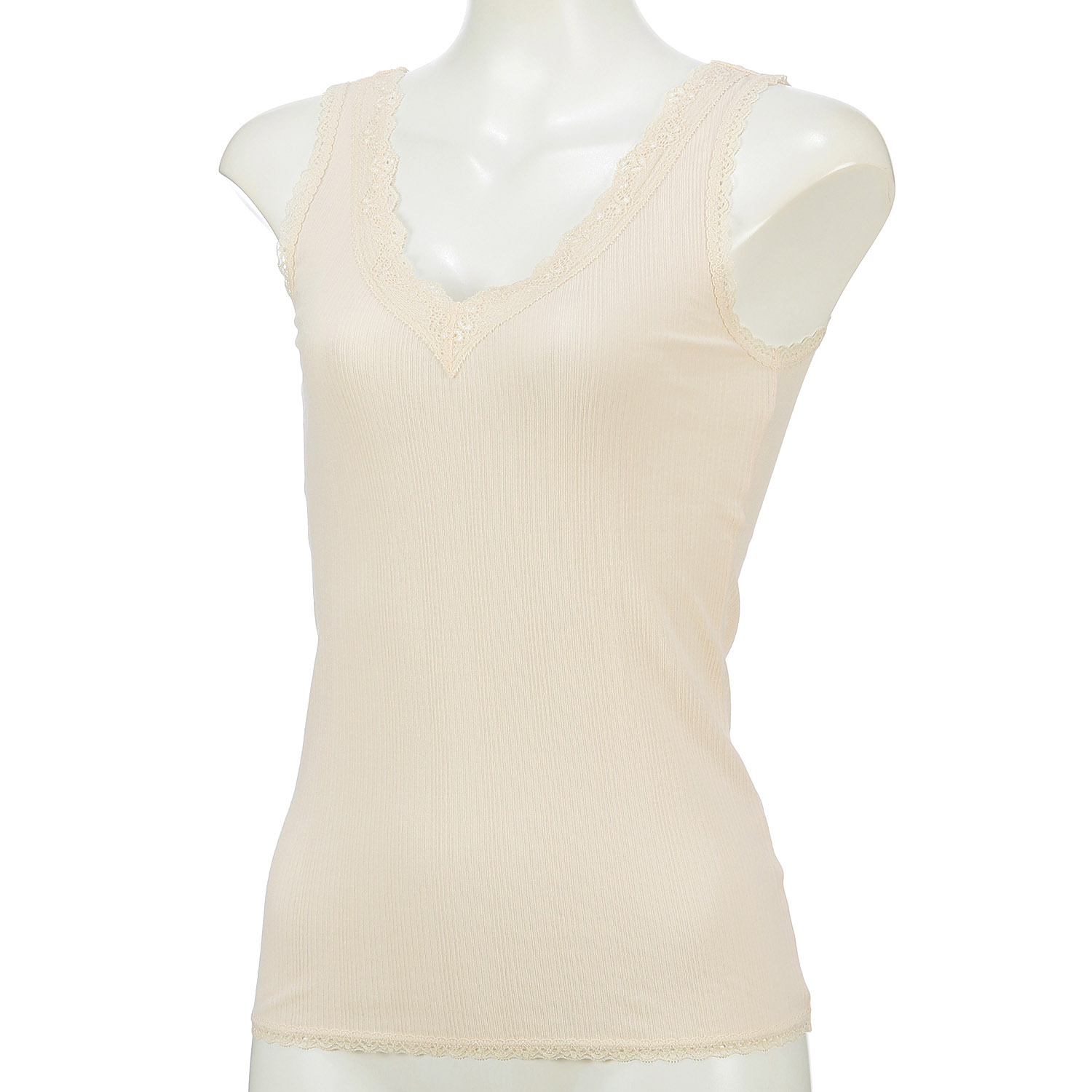 ジョワイユ 綿さらさらインナー ノースリーブ - 画像1