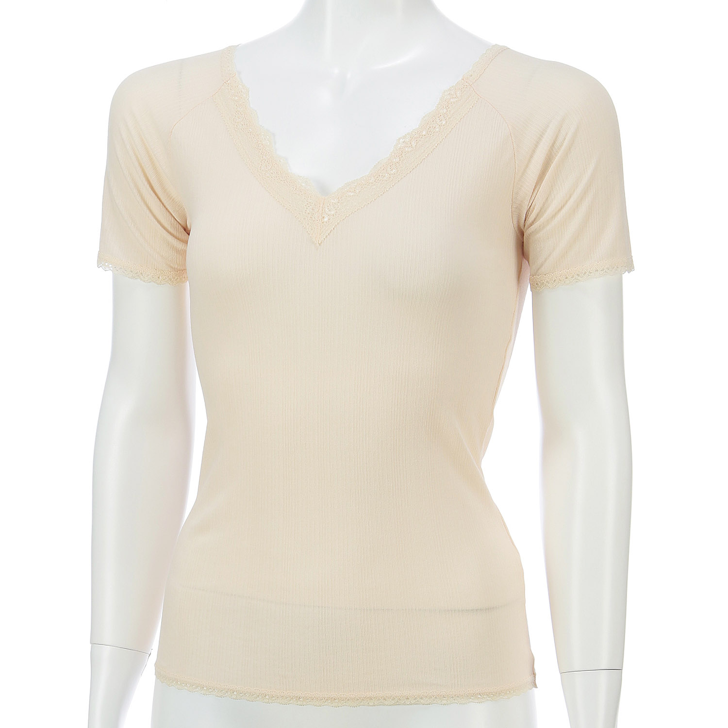 ジョワイユ 綿さらさらインナー 3分袖