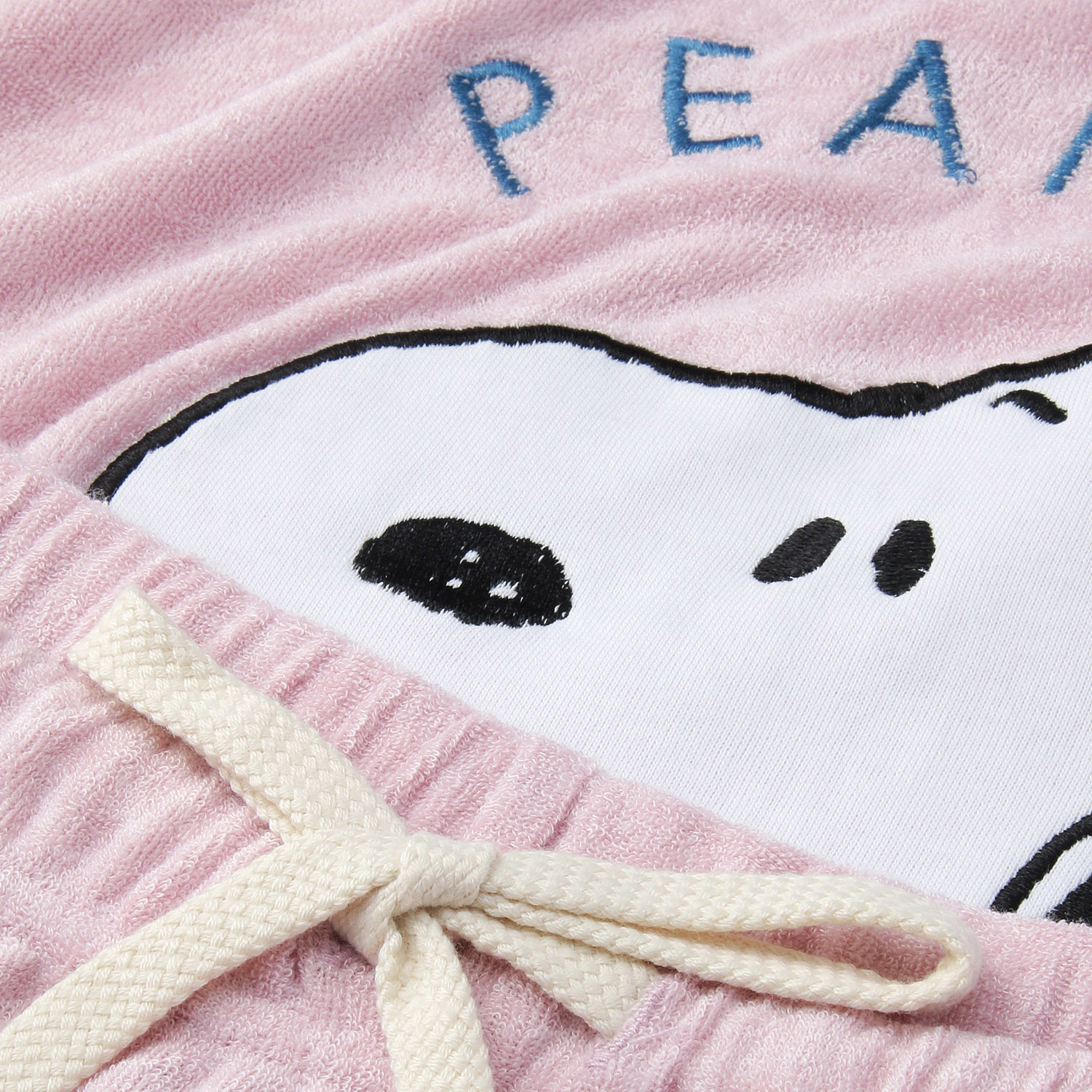 SNOOPY パイル無地 半袖半パンツTスーツ  レディース - 画像5