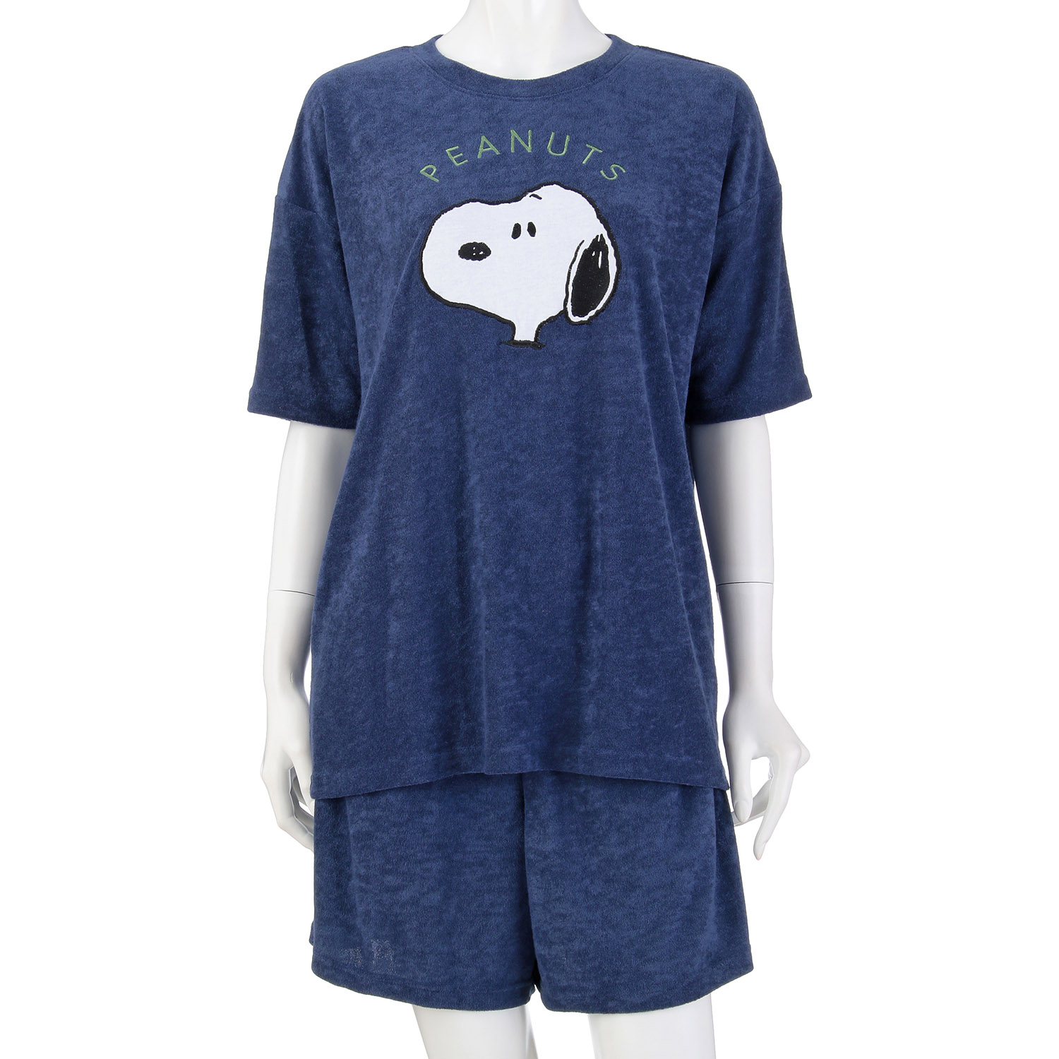 SNOOPY パイル無地 半袖半パンツTスーツ  レディース - 画像6