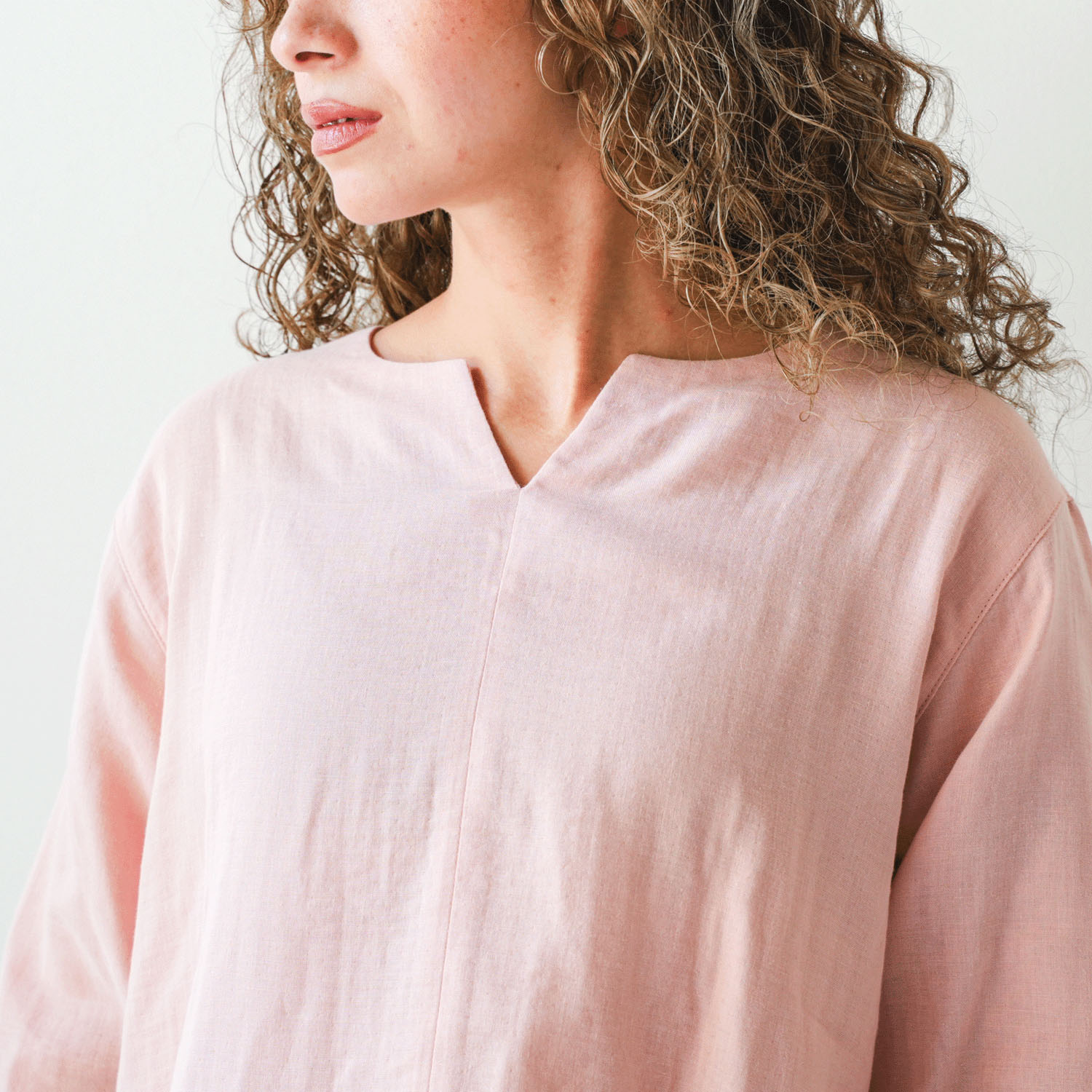 着る保湿クリーム キーネック7分袖パジャマ×ピロケースセット - 画像12