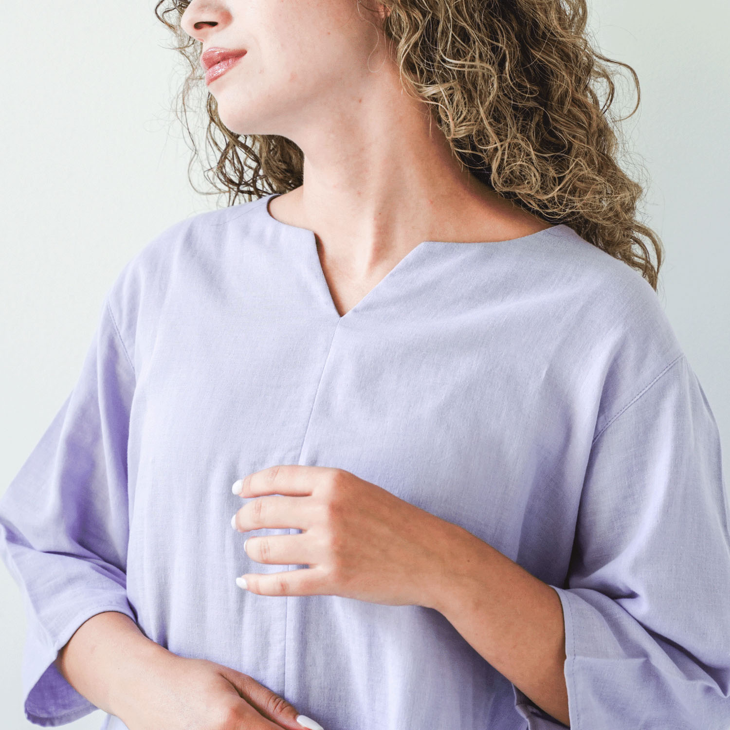 着る保湿クリーム キーネック7分袖パジャマ×ピロケースセット - 画像20