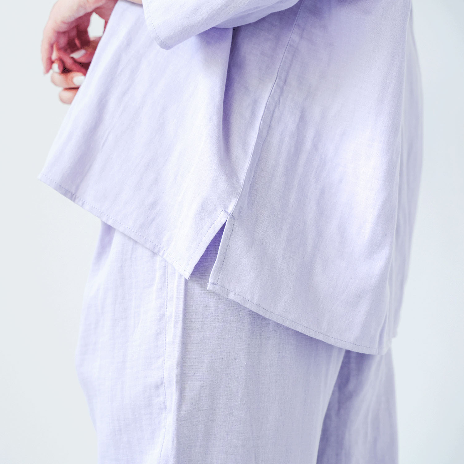 着る保湿クリーム キーネック7分袖パジャマ×ピロケースセット - 画像21