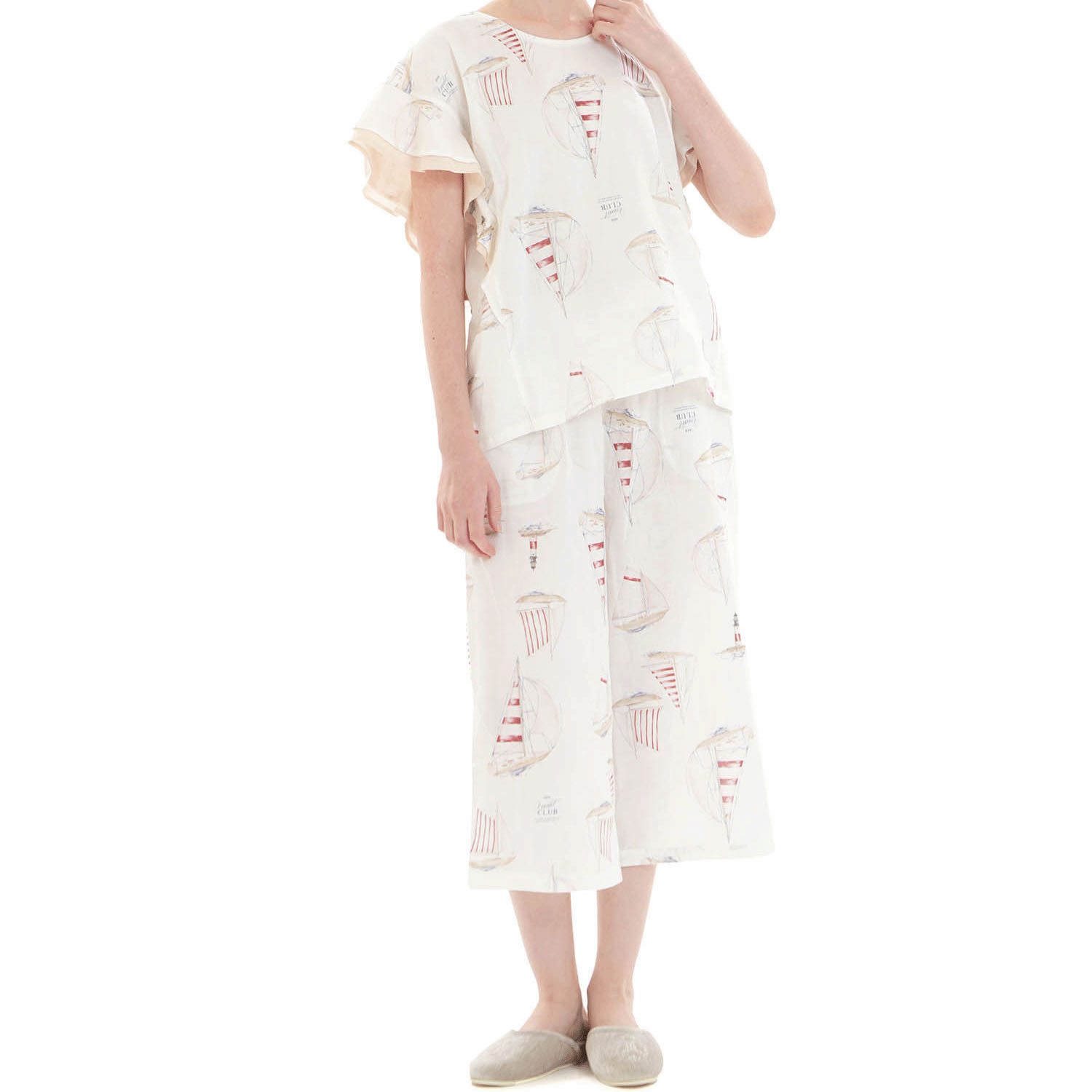 Narue 50／ダブルガーゼヨットセットアップ - 画像4