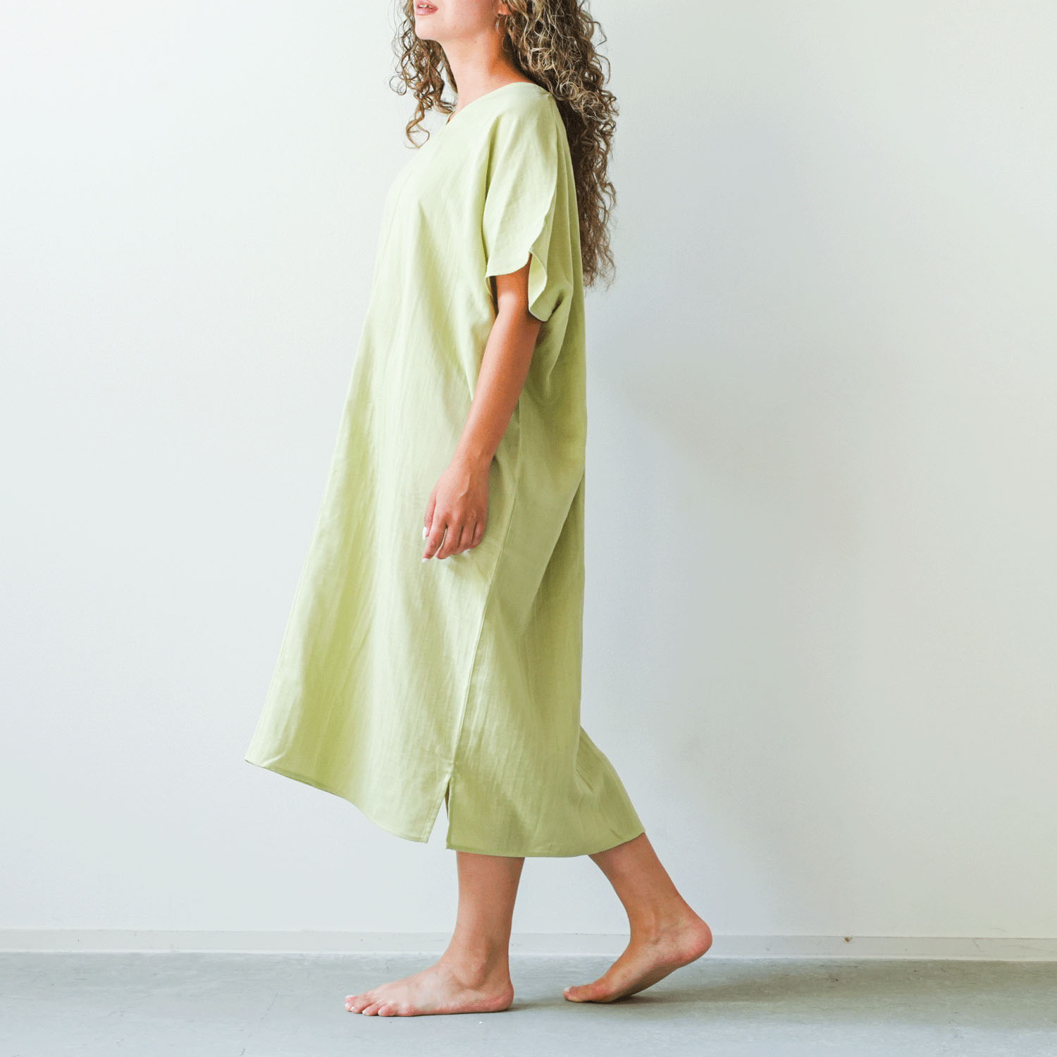 着る保湿クリーム ライトスクエア半袖ワンピース - 画像8