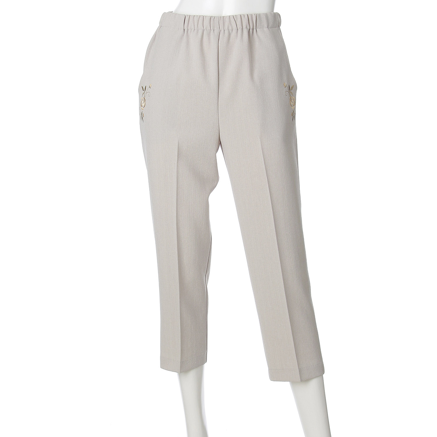 バラポケット刺繍55cm丈 - 画像2