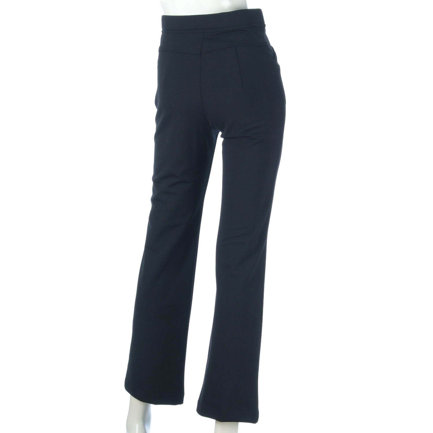 フィットパンツ 裏起毛 黒無地 股下72cm丈 - 画像7