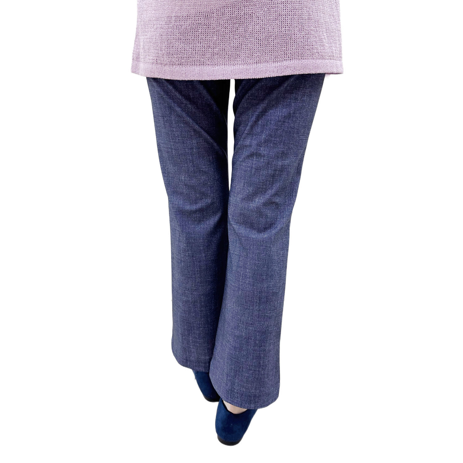 クールエフェクト デニムプリント フィットパンツ 股下65cm丈 - 画像4