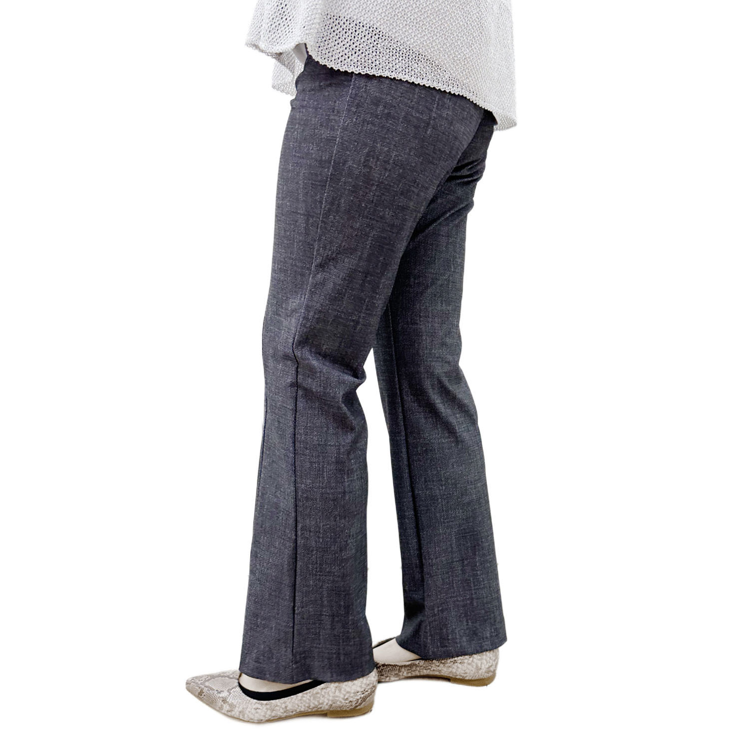 クールエフェクト デニムプリント フィットパンツ股下72cm丈 - 画像4