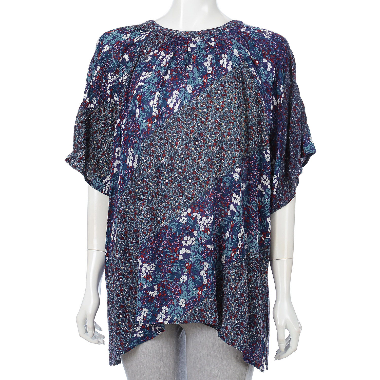 【LUPILIEN】レーヨンプリント ボタニカル ドルマン ブラウス - 画像2