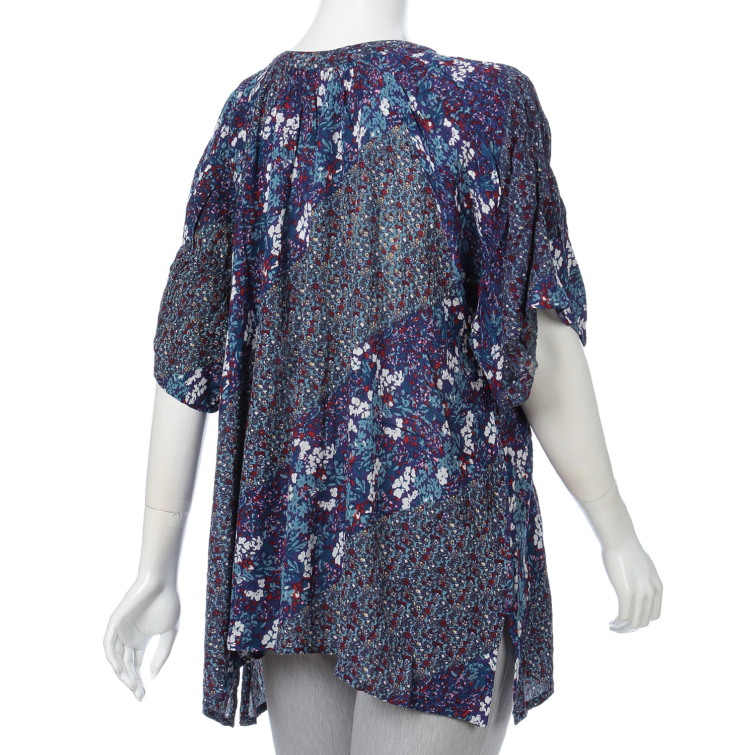 【LUPILIEN】レーヨンプリント ボタニカル ドルマン ブラウス - 画像4