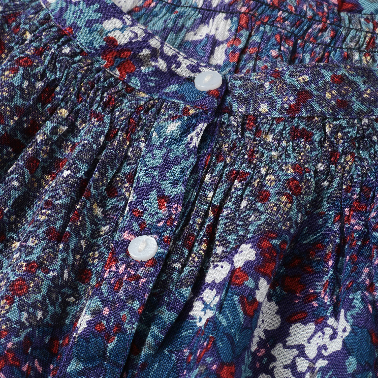 【LUPILIEN】レーヨンプリント ボタニカル ドルマン ブラウス - 画像5