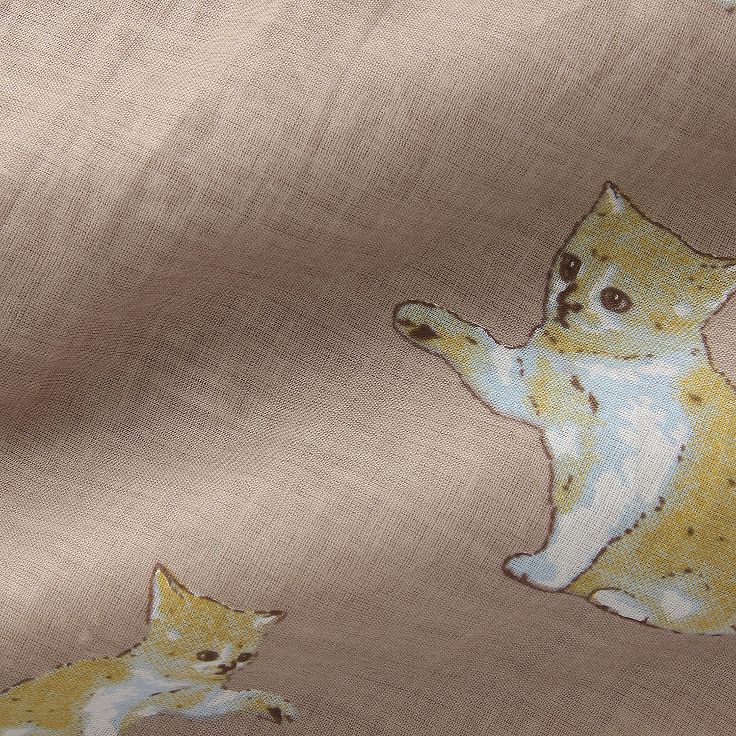 CUAインド綿ネコ柄ワンピース - 画像4