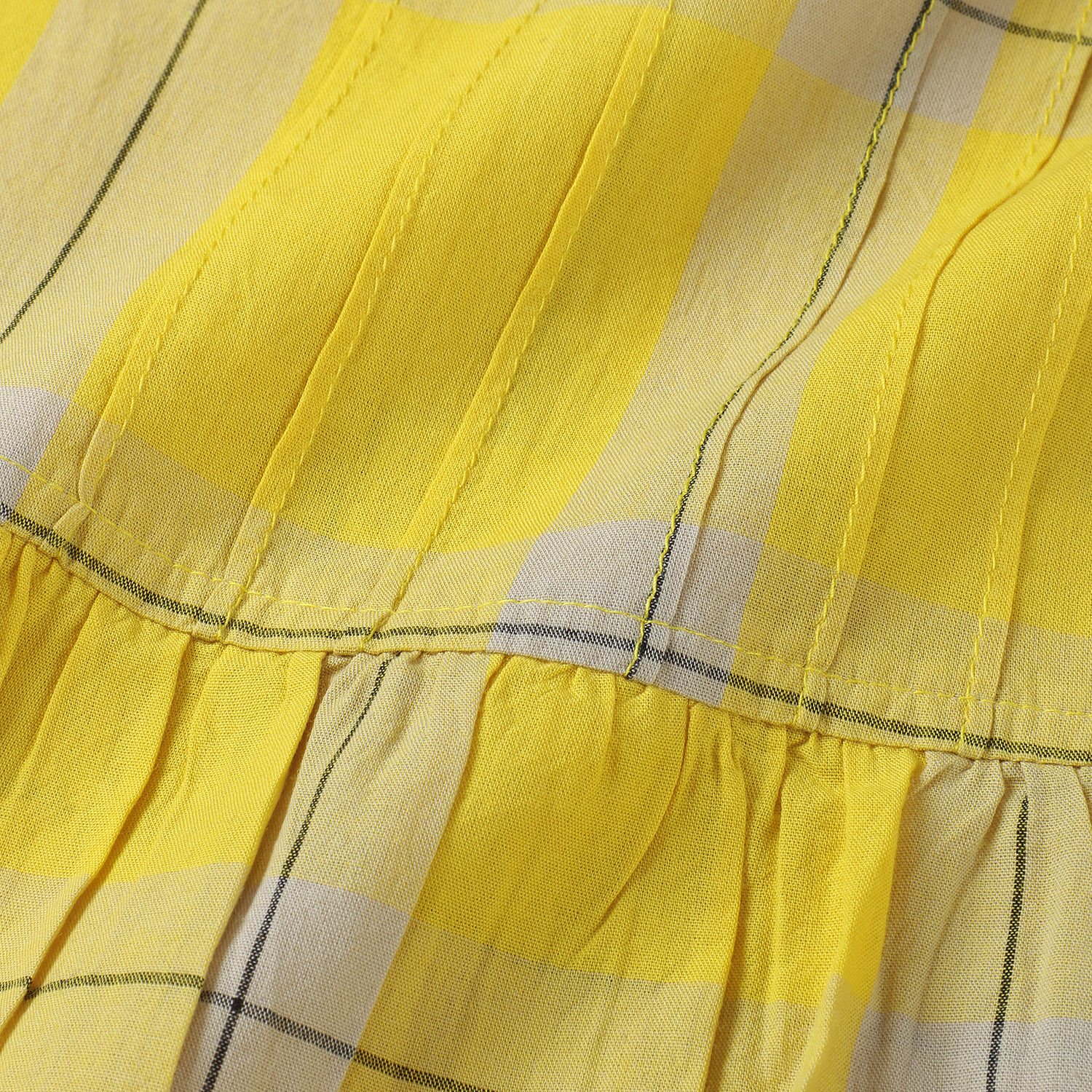 【LUPILIEN】コットンボイルチェック 前後2WAY レイヤード チュニック ブラウス - 画像6