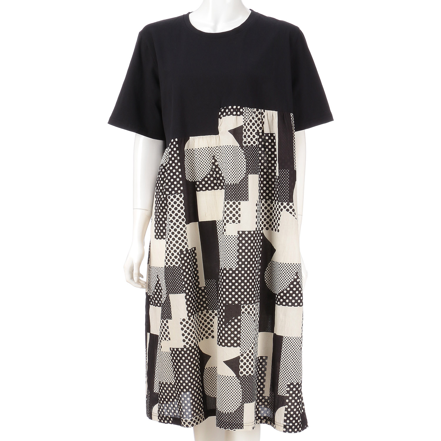 プリント／カット切替ワンピース - 画像2