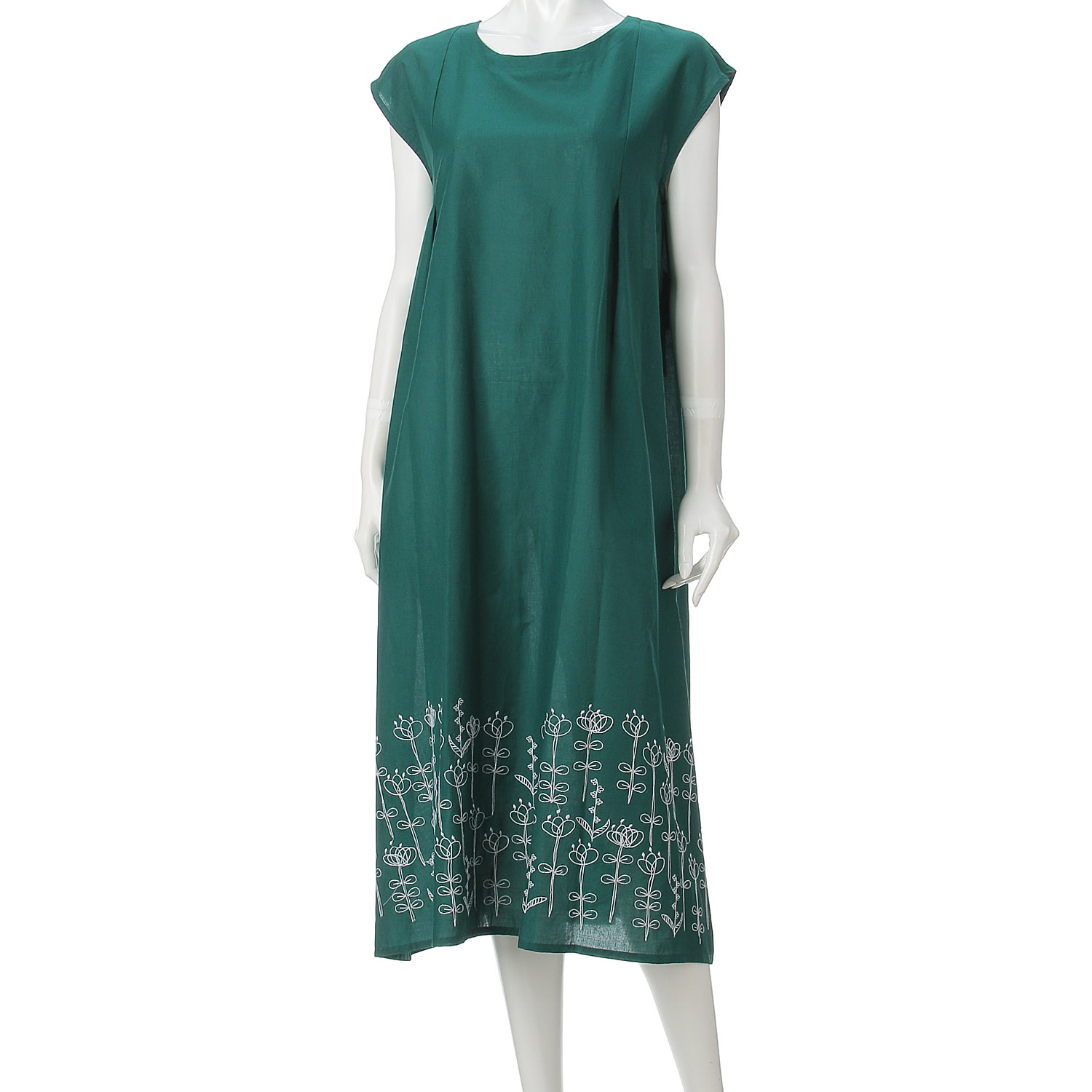 綿キャンブリック刺しゅうワンピース - 画像14