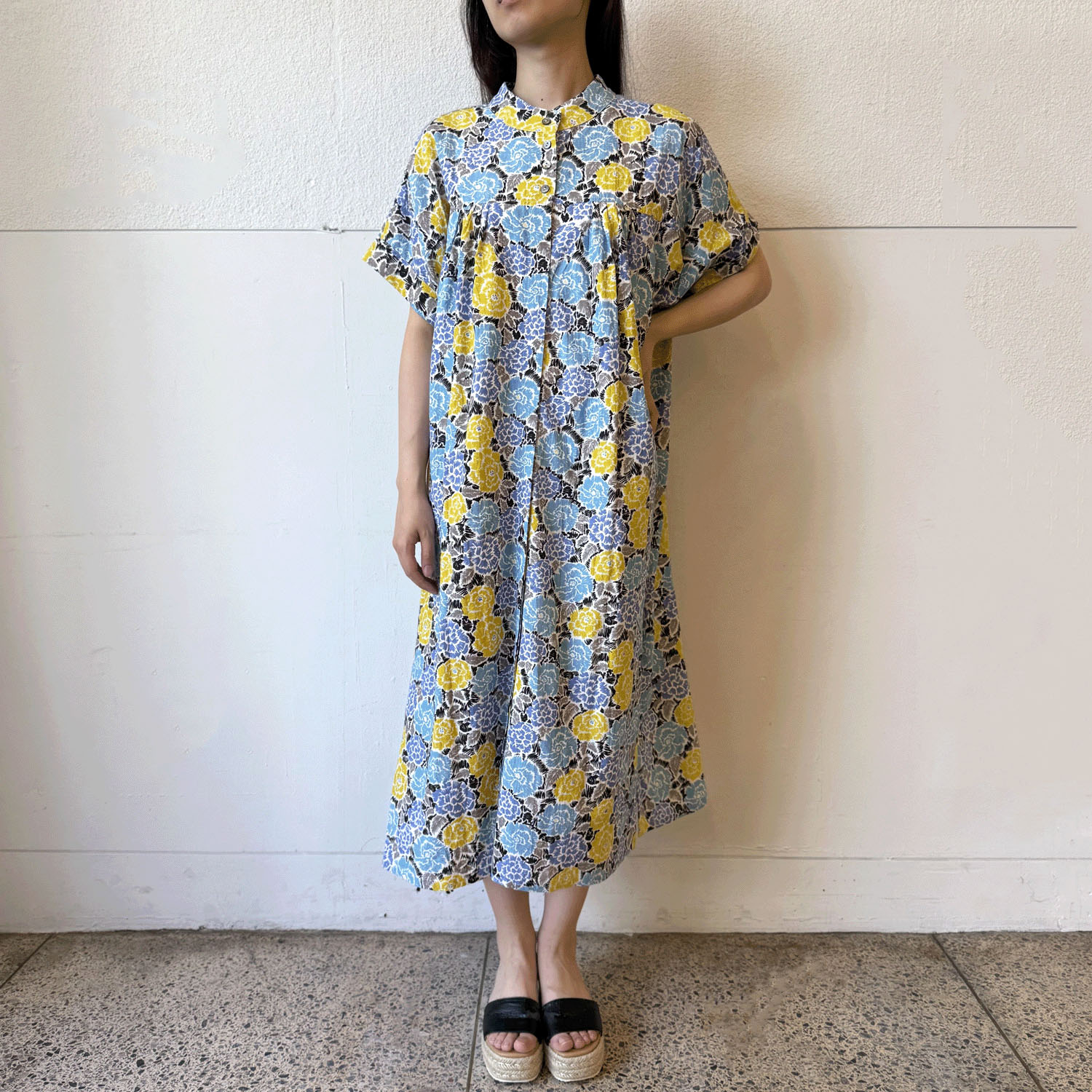 ドゥードゥルフラワープリント 2WAYワンピース - 画像3