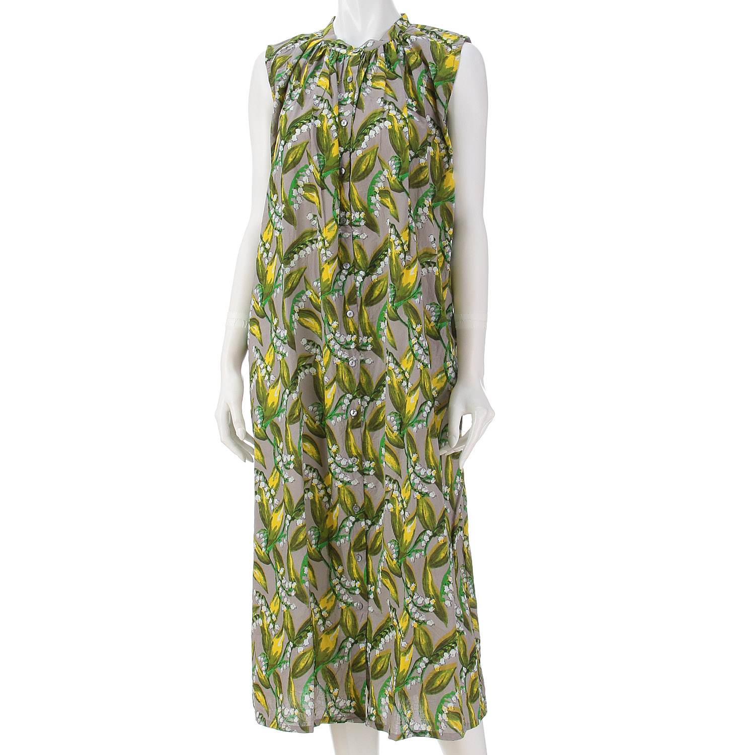 スズランプリント ノースリワンピース