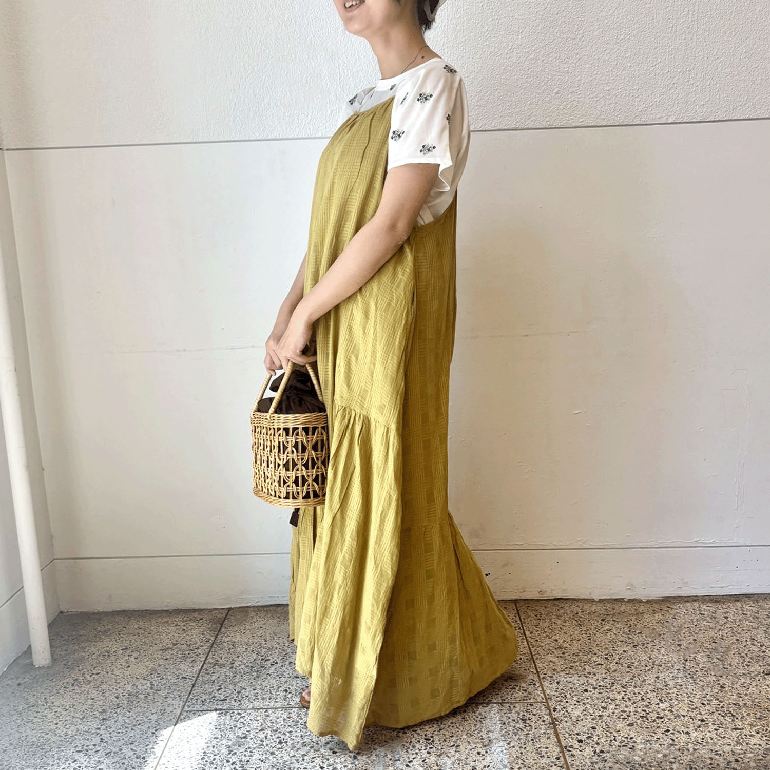 【LUPILIEN】 シアーチェックキャミワンピース - 画像13