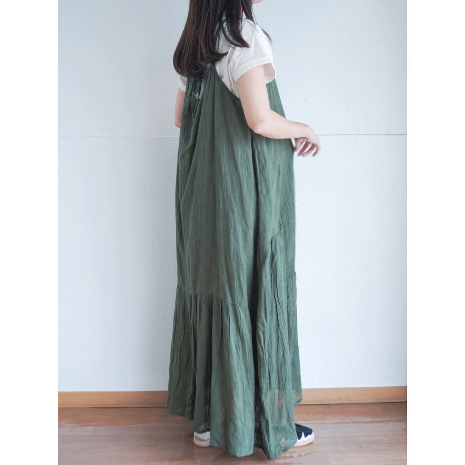 【LUPILIEN】 シアーチェックキャミワンピース - 画像4