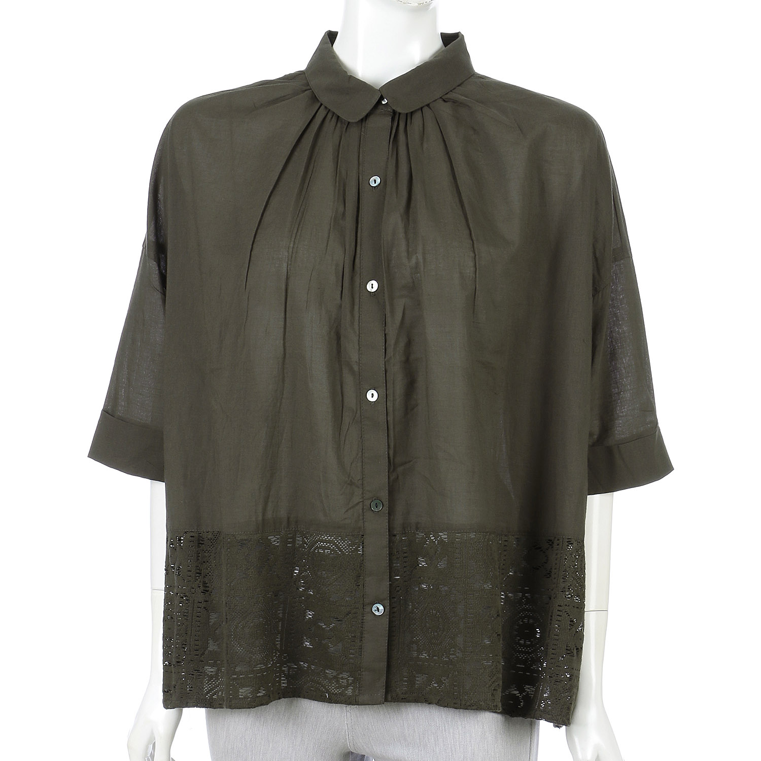 【LUPILIEN】 レース切替シャツ - 画像7